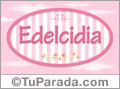 Edelcidia, nombre para niñas