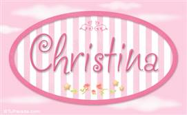 Christina, nombre para niñas