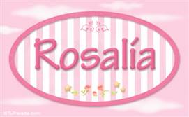 Rosalía, nombre para niñas