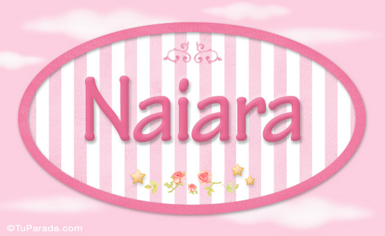 Tarjeta - Naiara, nombre para niñas