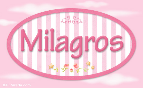 Milagros, nombre para niñas