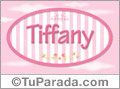 Nombre Nombre Tiffany de bebé, para imprimir