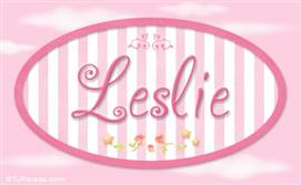 Leslie, nombre para niñas