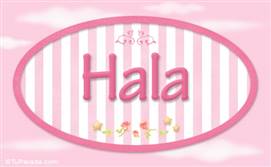 Hala, nombre para niñas