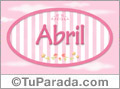 Significado del nombre Abril, nombre de bebé de niña
