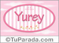 Nombre Nombre Yurey de bebé, para imprimir