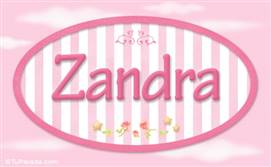 Zandra, nombre para niñas