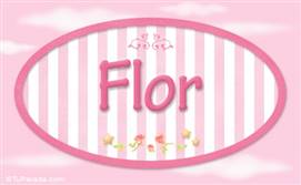 Flor, nombre para niñas