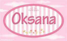 Oksana, nombre para niñas