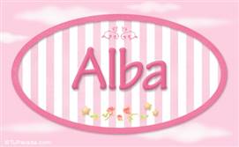 Alba, nombre para niñas