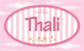 Thali, nombre de niña