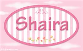 Shaira, nombre de bebé de niña