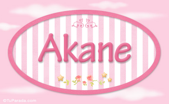 Akane, nombre de bebé de niña