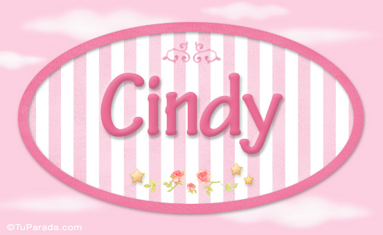 Cindy, nombre de bebé de niña, tarjetas de Niñas - Nombres imágenes