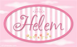 Helem, nombre de bebé de niña