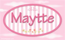 Maytte, nombre de bebé de niña