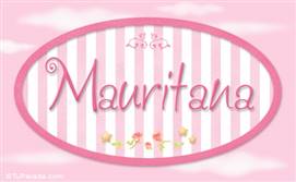Mauritana, nombre de bebé de niña