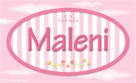 Maleni, nombre de bebé de niña