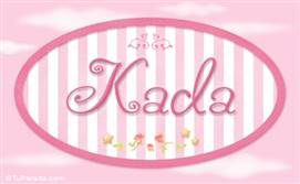 Kada, nombre de bebé de niña