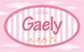 Gaely, nombre de bebé de niña