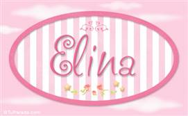 Elina, nombre de bebé de niña