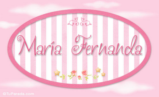 María Fernanda, nombre de bebé de niña