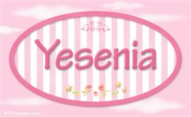 Yesenia, nombre de bebé de niña