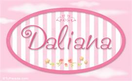 Daliana, nombre de bebé de niña