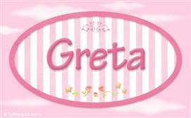 Greta, nombre de bebé de niña