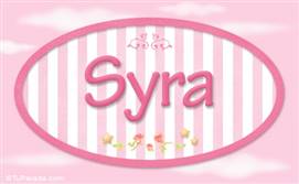 Syra, nombre de bebé de niña