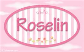 Roselin, nombre de bebé de niña