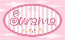Surama, nombre de bebé de niña