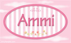 Ammi, nombre de bebé de niña