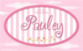 Pauley, nombre de bebé de niña