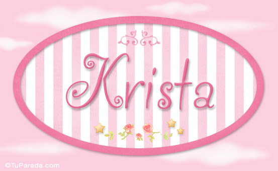 Nombre Krista, nombre de bebé de niña, Imagen Significado de Krista, nombre de bebé de niña