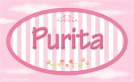 Purita, nombre de bebé de niña