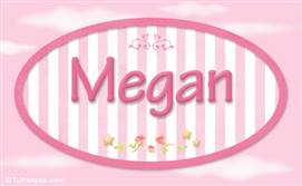 Megan, nombre de bebé de niña