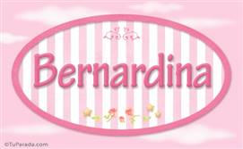 Bernardina, nombre de bebé de niña