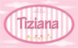 Tiziana, nombre de bebé de niña