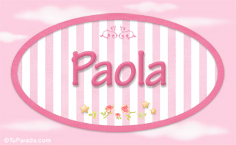 Paola, nombre de bebé de niña
