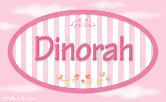 Tarjeta - Dinorah, nombre de bebé de niña