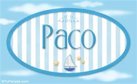 Paco - Nombre decorativo