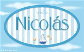 Nicolás - Nombre decorativo