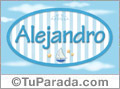 Alejandro - Nombre decorativo