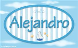 Alejandro - Nombre decorativo