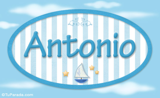 Antonio - Nombre decorativo