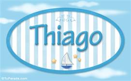 Thiago - Nombre decorativo