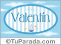 Valentín - Nombre decorativo