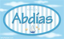 Abdias, nombre de bebé, nombre de niño