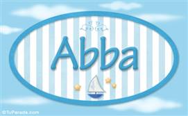 Abba , nombre de bebé, nombre de niño